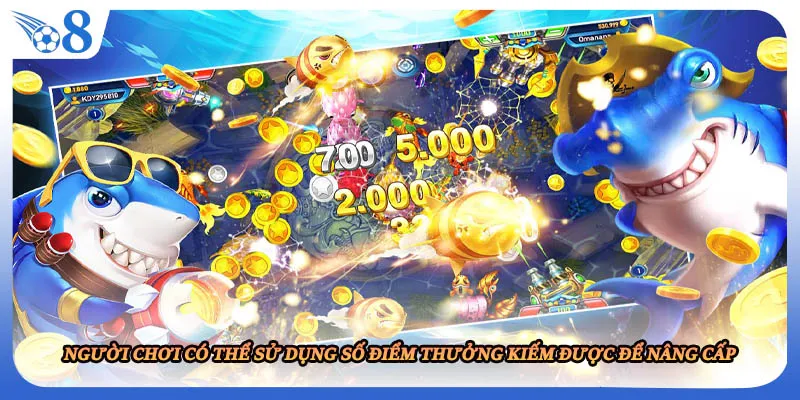 Người chơi có thể sử dụng số điểm thưởng kiếm được để nâng cấp